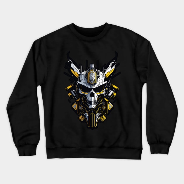 Mecha Skull S01 D03 Crewneck Sweatshirt by Houerd